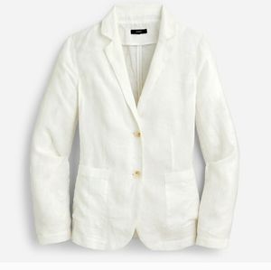 J.Crew Linen Unstructured long Parke blazer